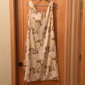 Kenneth Cole Cream and Brown Dress